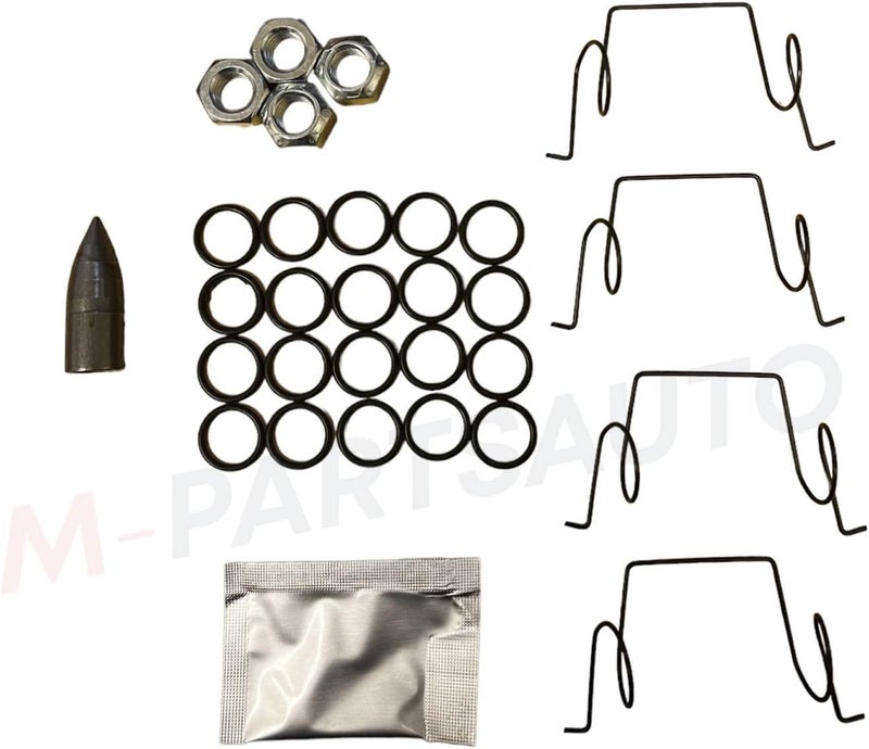 M-Parts Brake Pad Kit for Dexter Axle 10K-12K, Semi-Metallic with Hardware - Image 2