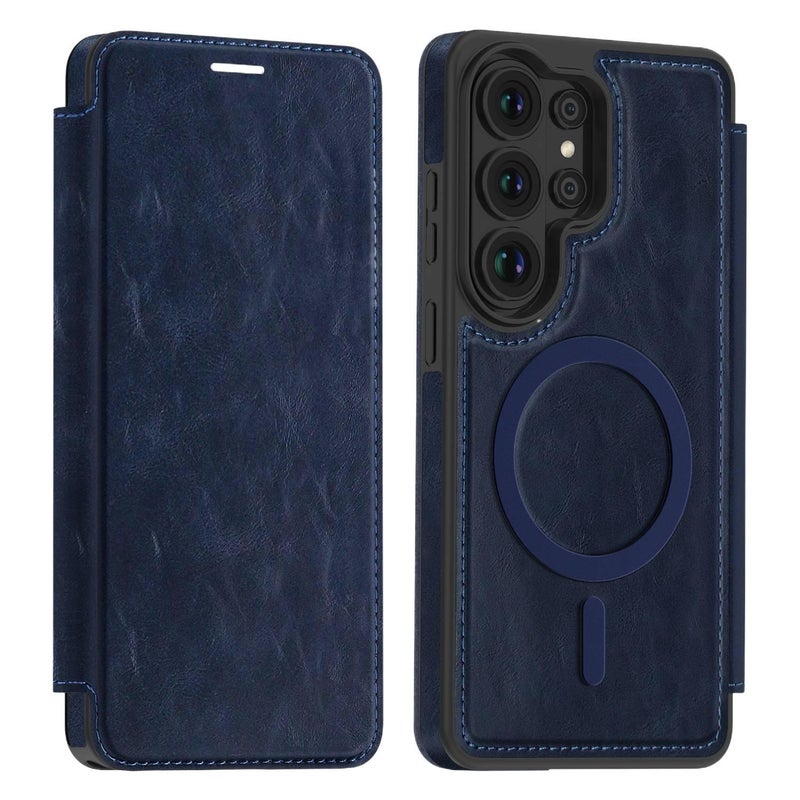 MagSafe Case | Shockproof Cover for Samsung Galaxy S24 Plus | Shockproof | Card Holder | Blue - Image 1