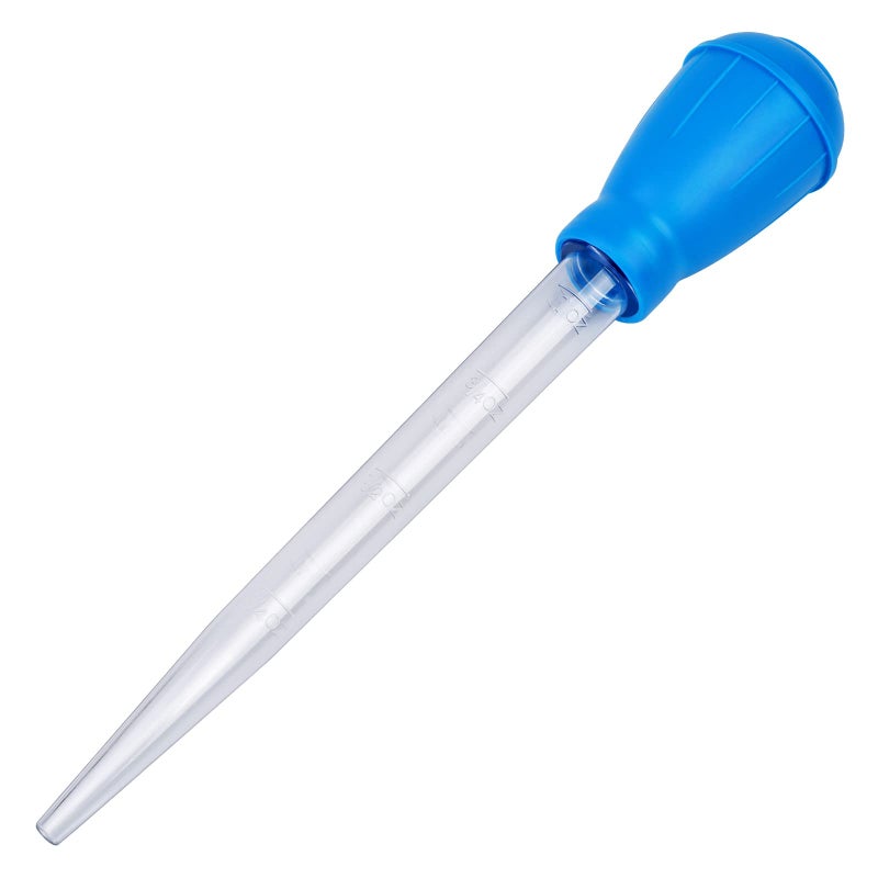 WEAVERBIRD Manual Fish Tank Water Changer Aquarium Dropper, 30ml Aquarium Clean Pipette Dropper, Fish Tank Cleaning Waste Remover, Aquarium Gravel Cleaning Straw, Blue - Image 1