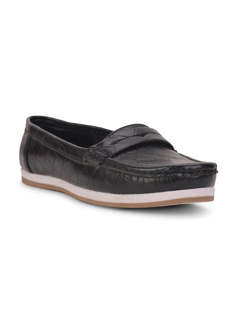 Bata Women's Eliza E 24 Loafer's Black - 7 UK (5516591) - Image 1
