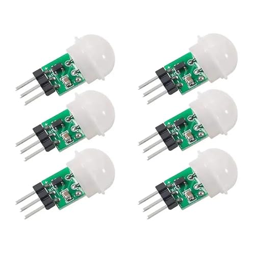 Onyehn PIR Motion Sensor Modules, Mini Pyroelectric Human Motion IR Sensor Detector(6 Pack) - Image 1