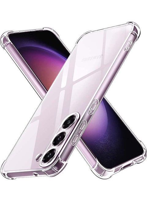 Samsung Galaxy S23 Plus 5G Clear Cover Case soft TPU Transparent Back Protective Case shock Absorbent Reinforced Bumper Corners for S23 Plus Clear 5G