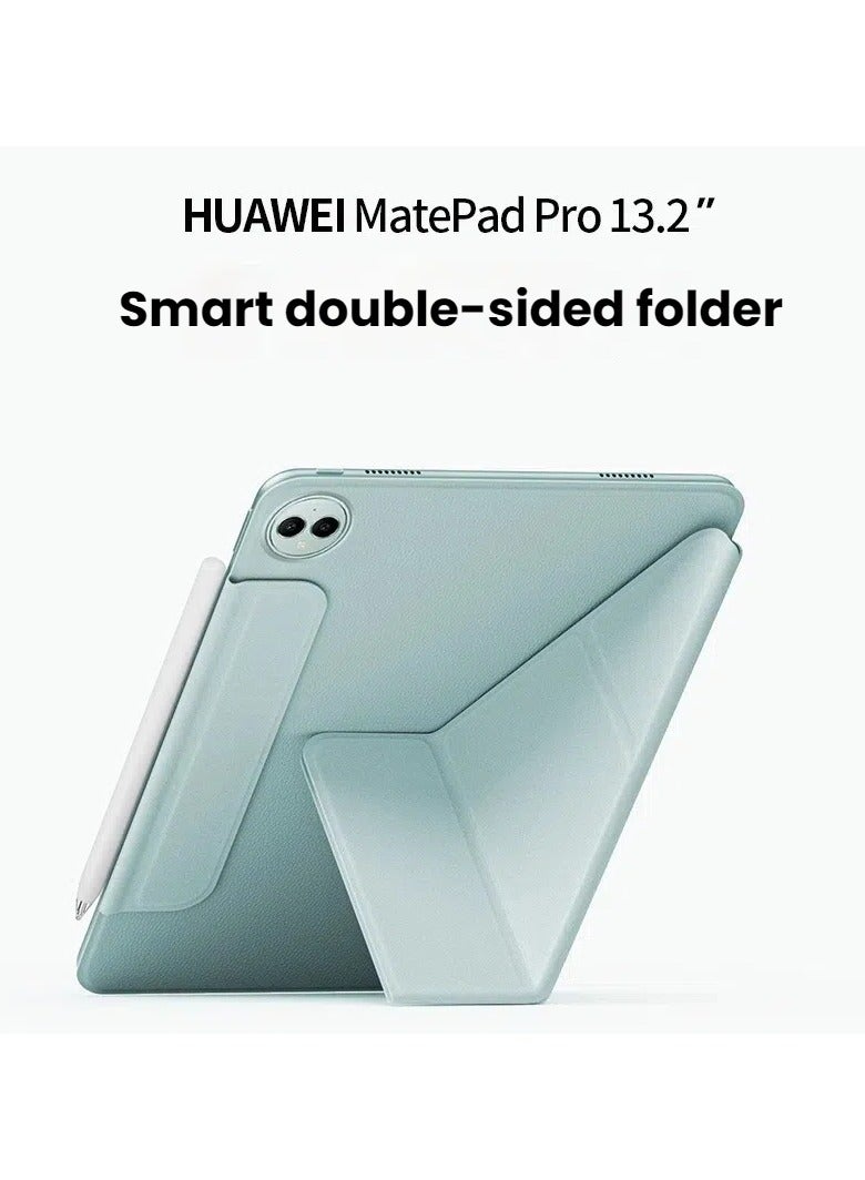 عام حافظة متوافقة مع Huawei MatePad Pro 13.2-inch 2023، غلاف ذكي مغناطيسي رقيق مع توازن ثقلي، يدعم شحن القلم ويتميز بميزة الإيقاف/التشغيل التلقائي - Image 4