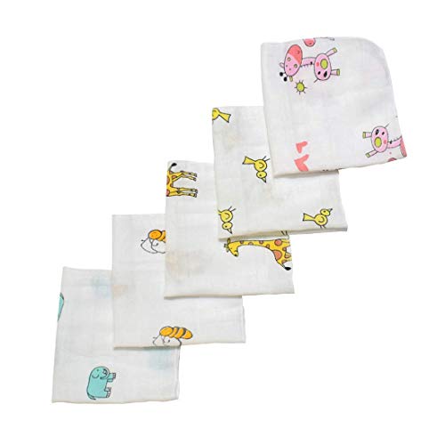 Billy Bum Organic Cotton Muslin Reusable Extra Soft Washcloth for Babies Organic Combo - Pack of 10 - Image 2