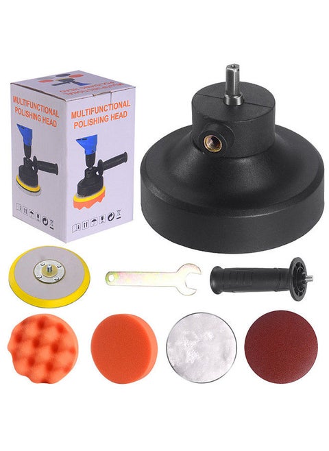 Mutifuctional Car Polishing head,DA Polishing machine conversion head with Foam/Wool Pads,Car Polisher Kit  for Waxing,Polishing