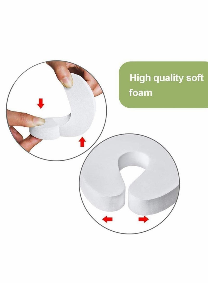 Door Finger Guards,  Foam Pinch Door Guard Upgrade Version To Prevents Children Baby Finger Pinch Injuries Child Safety Soft Door Finger Guards Foam Door Stopper Getting Locked in Room, 6 Pack - Image 3