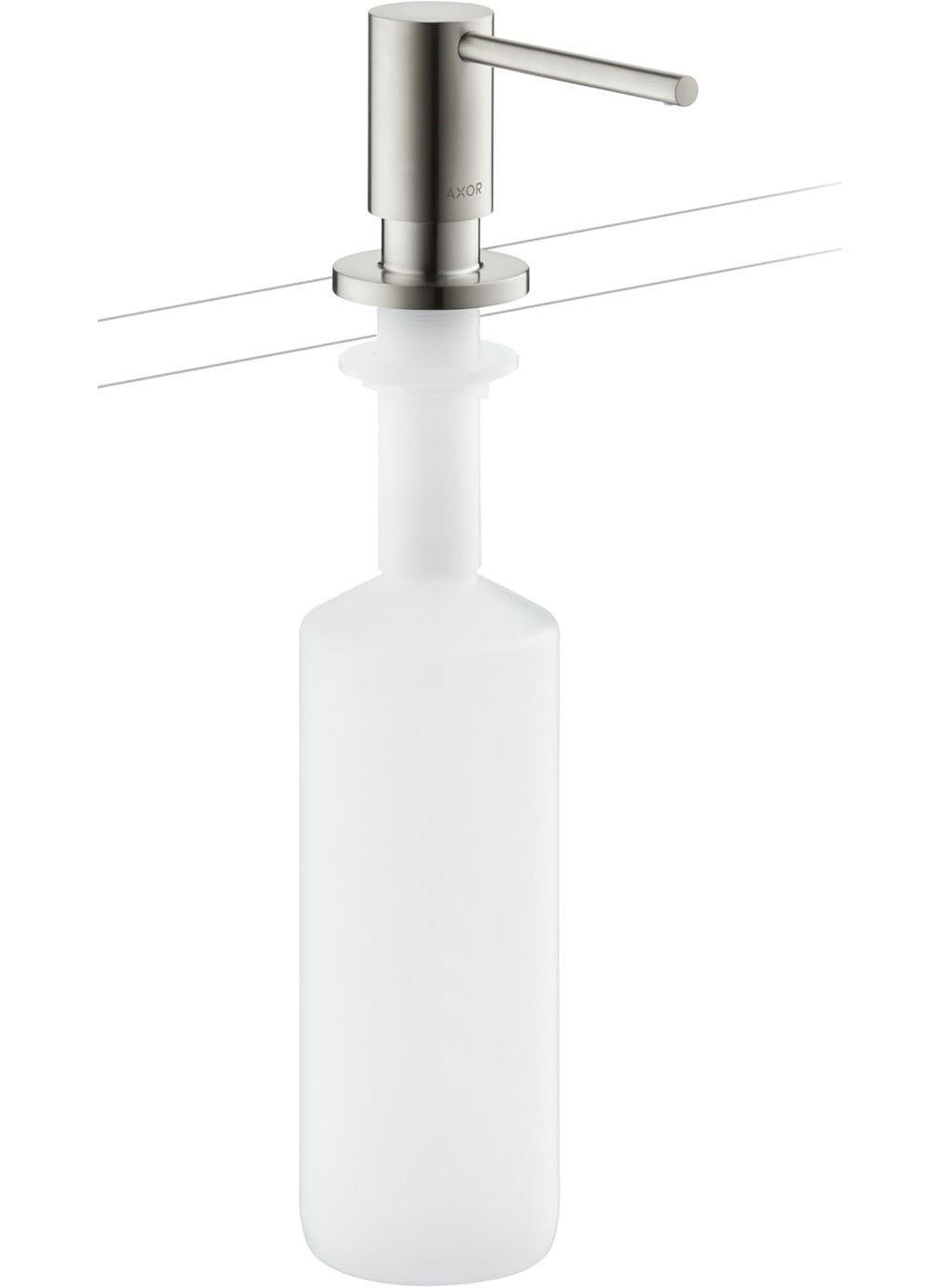 AXOR AXOR Bath and Kitchen Sink Soap Dispenser 3inch Modern Soap Dispenser in Stainless Steel Optic 42818801 