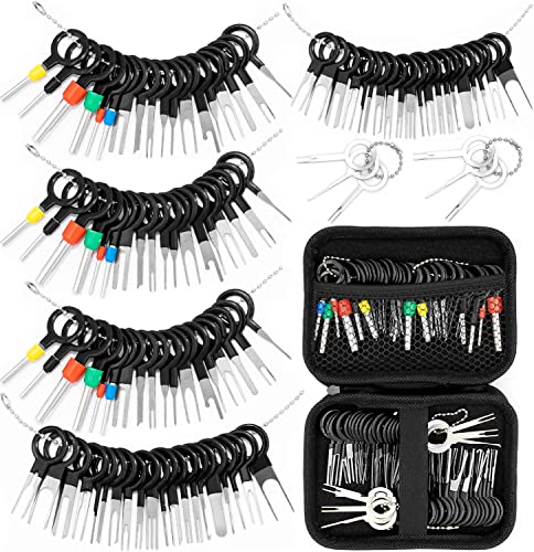 Vignee 82 Pcs Terminal Removal Tool, Terminal Pins Puller Repair Removal Tools for Car Pin Extractor Electrical Wiring Crimp Connectors and Most Connector - Image 1