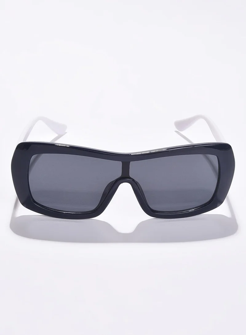 صوص هاوت نظارة شمسية سوداء كبيرة بعدسات سوداء