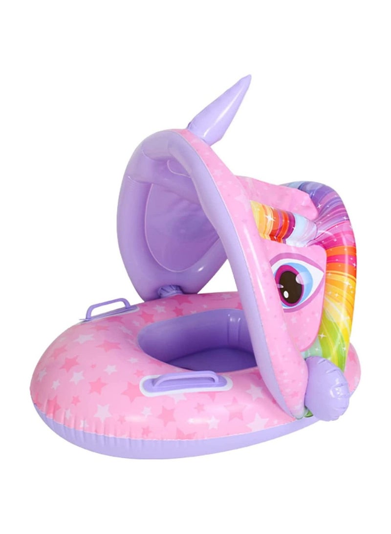 GGEROU Baby Swimming Ring Inflatable,Kids Toddler Infant Swimming Float Pool Floaties Pool Ring with Seat for 1-6 Year Old Baby - Image 1