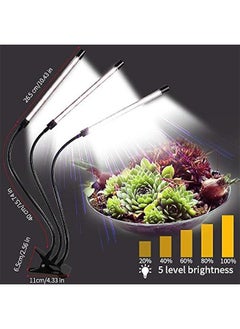Arabest Enhance Plant Growth with 6000K 126LED Clip Grow Light, Flexible Gooseneck & Timer for Indoor Plants. Adjustable 5 Dimmable Levels and Timer Setting 4/8/12H.  - Image 4