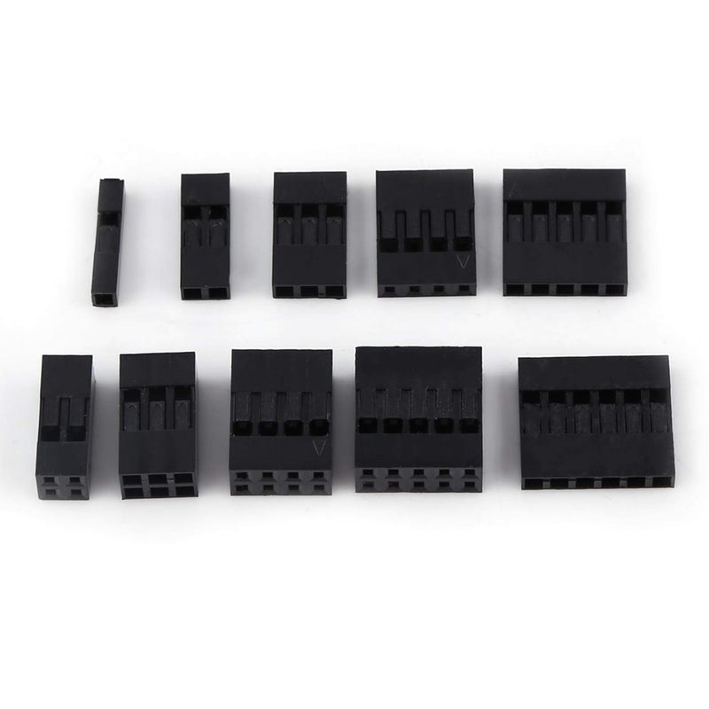 woobles Connector Kit, Dupont Connector, Female Connector Housing, Crimp Pins 4er, Header Stecker Jumper Header Connector Female Male Terminal Jumper Wire Crimp Pin 2.54mm (610 Pcs) - Image 2