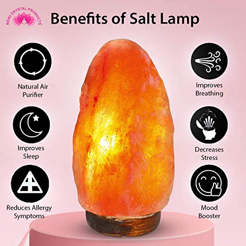 Crystu Natural Himalayan Rock Salt Lamp for Positive Energy, Vastu, Healing and Peace, Harmony, Purification, Best Wellness for Gifting Option - Image 4