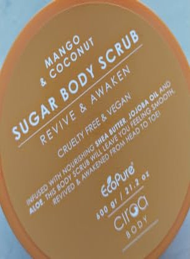 Ciroa, Sugar Body Scrub, MANGO & COCONUT, 21.2 oz, Revive & Awaken, Cruelty & Vegan Free (600gr) - Image 2