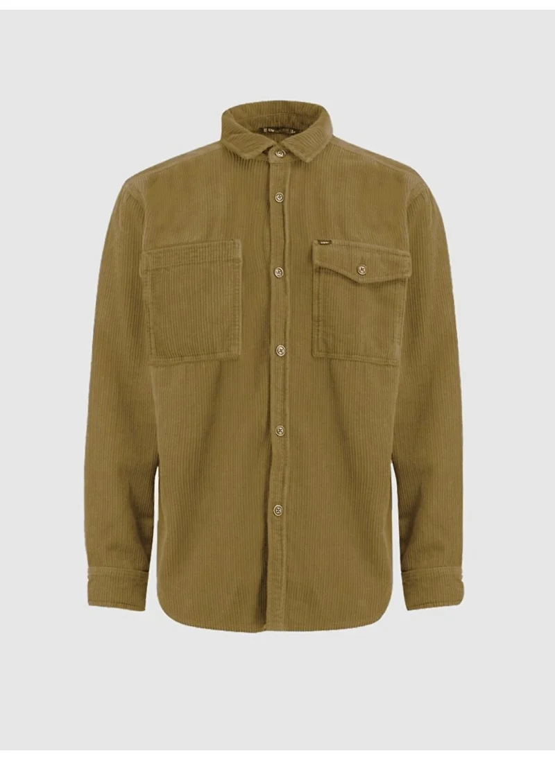 إل تي بي Corduroy Brown Shirt