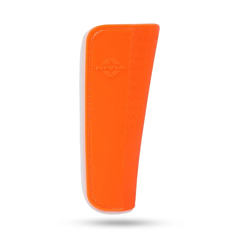 نيفيا Nivia Airstrike Shinguard - Durable Polypropylene Hard Shell for Football (Orange, XS)
