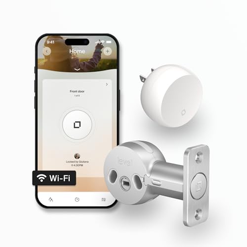Level Bolt (Wi-Fi) Smart Deadbolt - Make Your Lock Smart & Keep Existing Hardware and Keys - Lock/Unlock from Anywhere - Level App for iOS & Android - Works with Apple Home, Alexa & Google Home - Image 1
