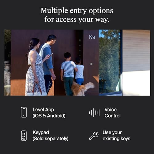 Level Bolt (Wi-Fi) Smart Deadbolt - Make Your Lock Smart & Keep Existing Hardware and Keys - Lock/Unlock from Anywhere - Level App for iOS & Android - Works with Apple Home, Alexa & Google Home - Image 5
