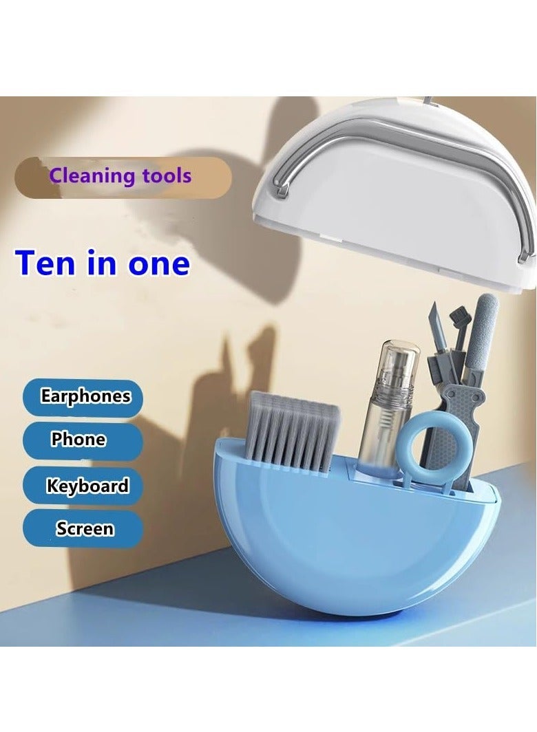 Keyboard Cleaning Kit 10 in 1 Multifunctional Laptop Computer Screen Cleaning Brush With Microfiber Cloth And Brush Portable Headphone Earbud Phone Cleaning kit for AirPods Cell Phone Earphones - Image 2