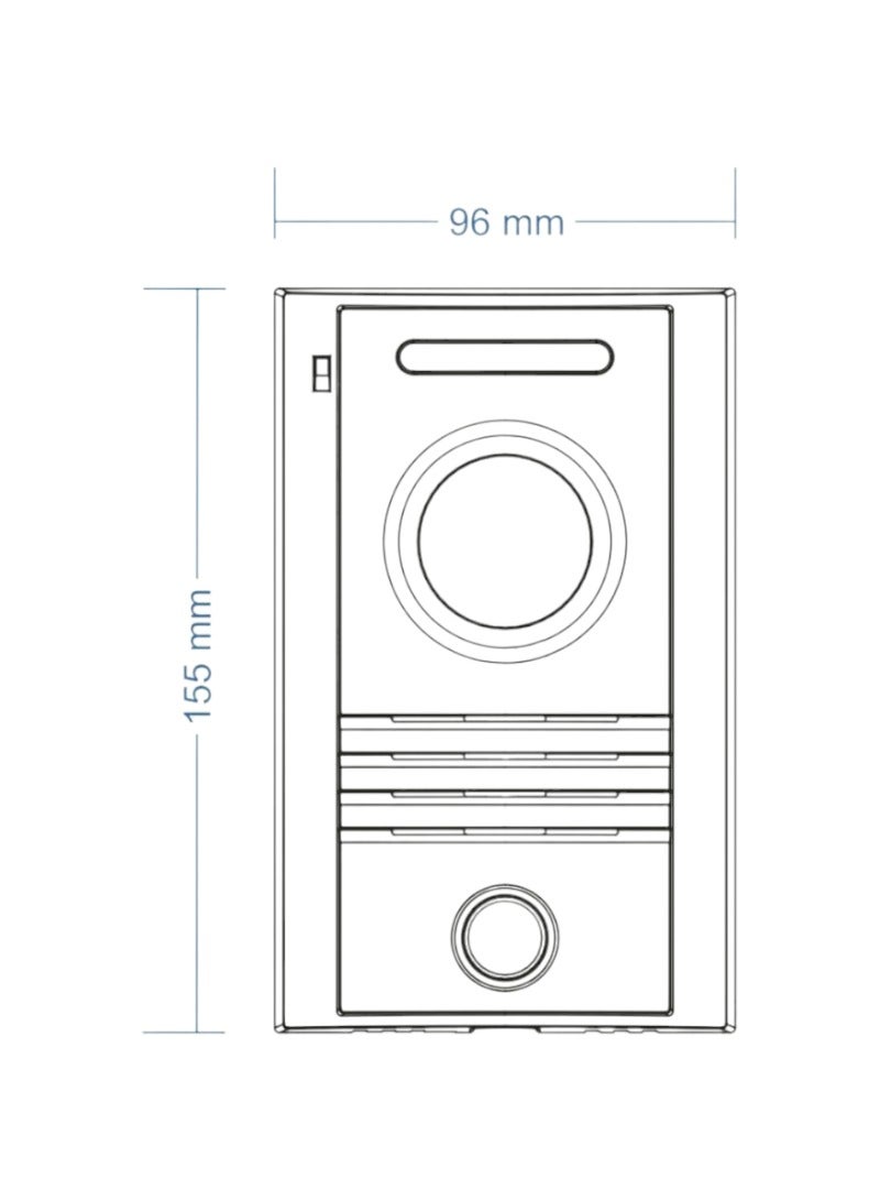 كوماكس كاميرا باب ملونة لشقة واحدة، طراز DRC-40K - Image 2