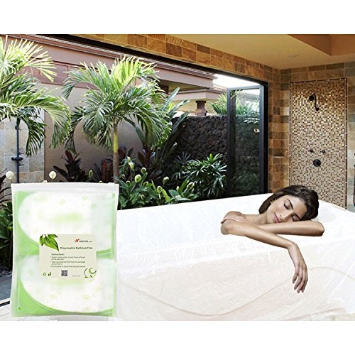 WANPOOL Disposable Individual Bathtub Bag Film for Traveling/Hotel/Household/Salon (86x47 Inch) 8 Pieces - Image 2