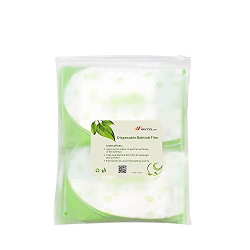 WANPOOL Disposable Individual Bathtub Bag Film for Traveling/Hotel/Household/Salon (86x47 Inch) 8 Pieces - Image 1