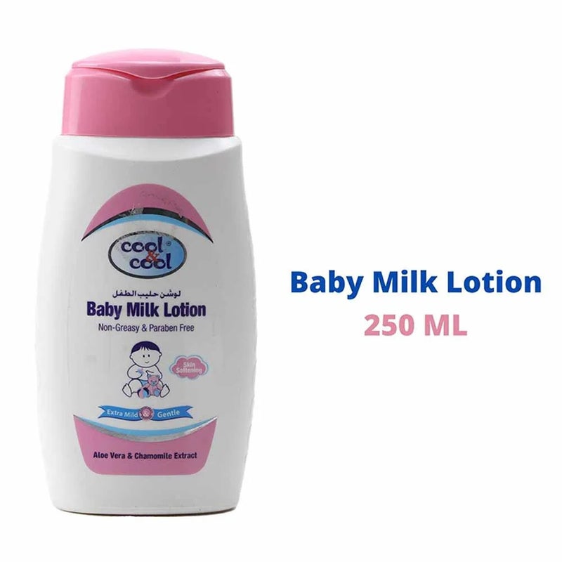 Cool & Cool Baby Milk Lotion with Aloe Vera and Chamomile Extract 250ml