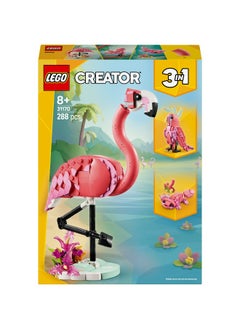 LEGO LEGO Creator 3in1 Wild Animals: Pink Flamingo Figure 31170 Building Set (288 Pieces)  - Image 2