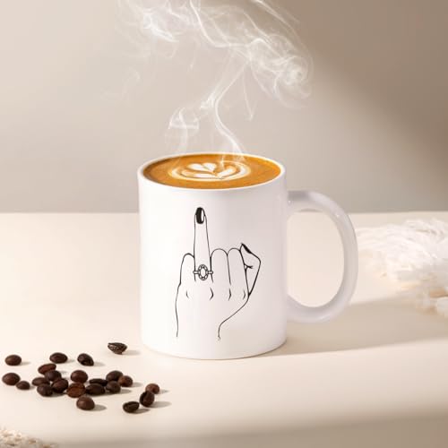 VKTASIMK Engagement Gifts for Couples, Gift for Newly Engaged Couples, Ring Finger Coffee Mug Set, Engagement Gift for Her, Women, Best Engaged Gift Set - Image 3