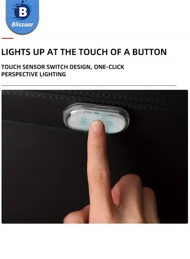 Car Interior Lights Wireless LED - USB Chargeable Ceiling Lamp, Hand Reading Light & Door Light For Night Time Illumination - Image 1