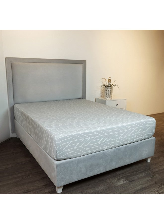 Home Box Malta Centrum Printed Cotton King Flat Sheet 260 x 240 cm - Image 1