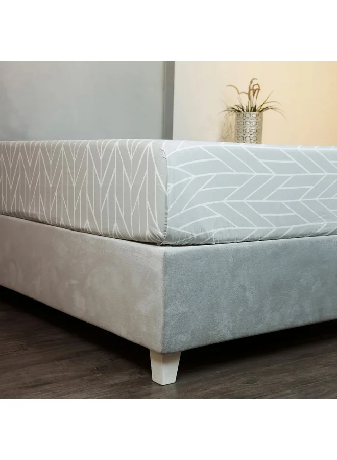 Home Box Malta Centrum Printed Cotton King Flat Sheet 260 x 240 cm