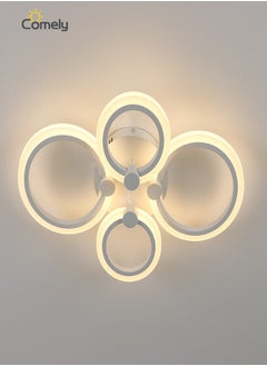 Comely Modern LED Ceiling Light, 4-Head Ceiling Light Fixture, Warm Light Ceiling Lamp  - Image 1