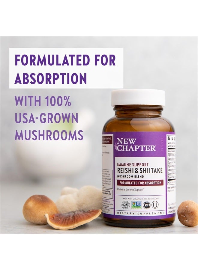 New Chapter Immune Support LifeShield Immune Support with Organic Reishi Mushroom Vegan + Non-GMO, Nootropic Ingredients - 60 ct - Image 5