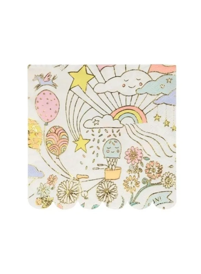 Meri Meri Happy Doodle Small Napkins