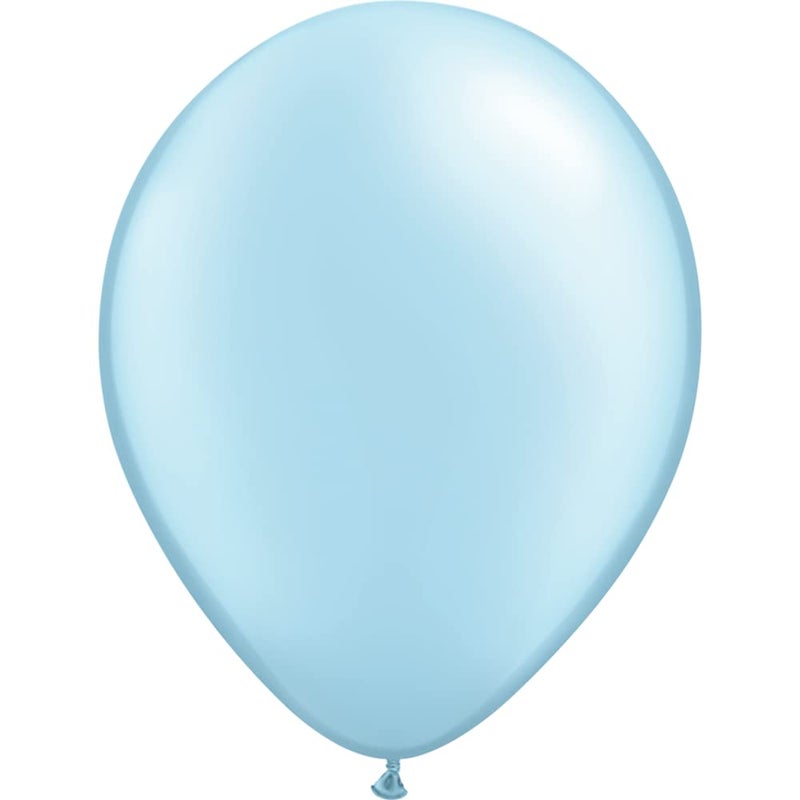 Qualatex 11" Pearl Light Blue Balloons (100ct) by Pioneer Balloon Company - Image 5
