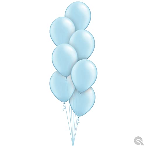 Qualatex 11" Pearl Light Blue Balloons (100ct) by Pioneer Balloon Company - Image 3