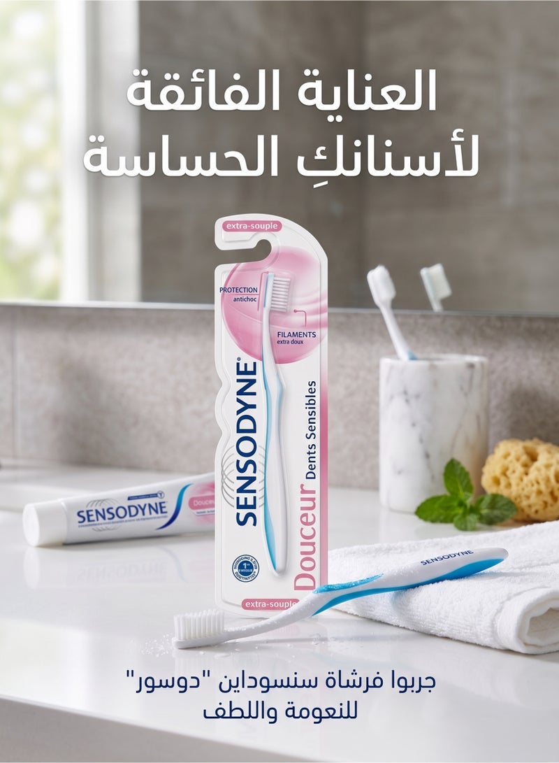 سنسوداين فرشاة أسنان سنسوداين دوسيور ناعمة جداً للأسنان واللثة الحساسة - Image 4