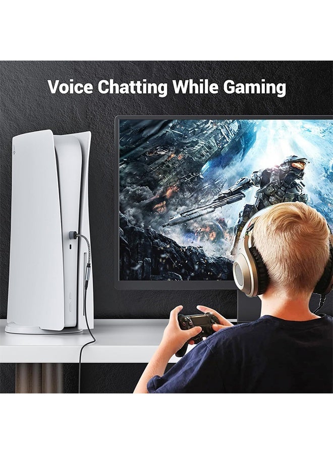 USB to 3.5mm Jack Audio Adapter - USB to Headphone and Microphone Jack | USB Sound Card | External Sound Card | External Sound Card Compatible with , Laptop - Image 5