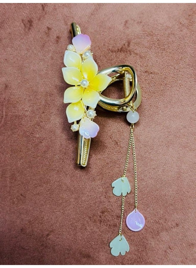 Calyrex Metal Flower Hair Claw Clips, Large Hair Clips, Lightweight and Non-Slip, Metal Big Hair Clamp, Fashion Hair Accessories for Women and Girls Thick Hair & Thin Hair - Image 4