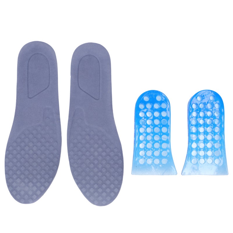 Heightening Insole Lint + TPR Material - Detachable Buckle Design Height Increase Insole for Men Women Home Outdoor Daily Wear - Image 1