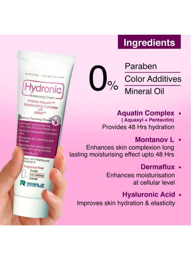 REGALIZ Hydronic Moisturizing Cream: Intense Hydration for Dry Skin,50 grms - Image 2