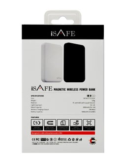 iSAFE Magnetic Wireless Power Bank 5000Mah Black Isafe  - Image 4