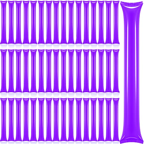 Civaner 48 Pcs Thunder Stick Team Spirit Boom Stick Cheering Accessories Cheerleading Spirit Noise Maker Plastic Clapper Inflatable Noise Maker Sports SupplyPurple - Image 1
