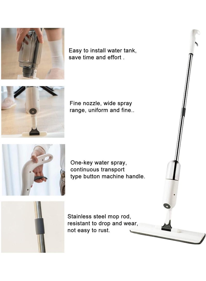 Chase Up Spray Mop for cleaning floor with Washable Microfiber Pads floor mop Cleaning Mop with 350ML Refillable Water Tank-Ceramic floor cleaner mop Floor Mop for Home Kitchen - Image 2