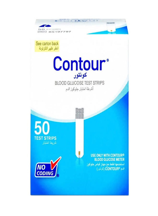 Contour 50-Piece Blood Glucose Test Strip - Image 1