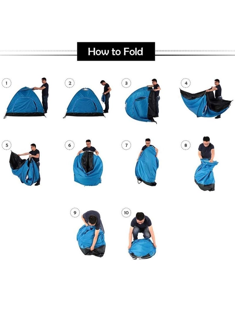 RollsTimi  Portable Blue Tent Automatic Pop Up 1.85kg - Image 5