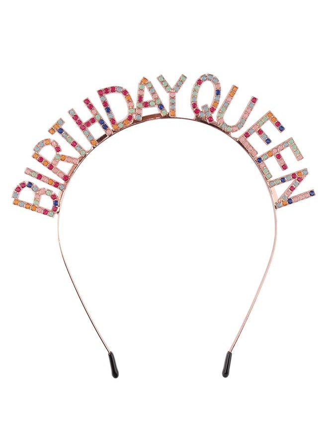 AOPRIE Birthday Crown for Women Silver Birthday Tiara for Girls Birthday Queen Headband Princess Crown Rhinestone Happy Birthday Accessories - Image 1
