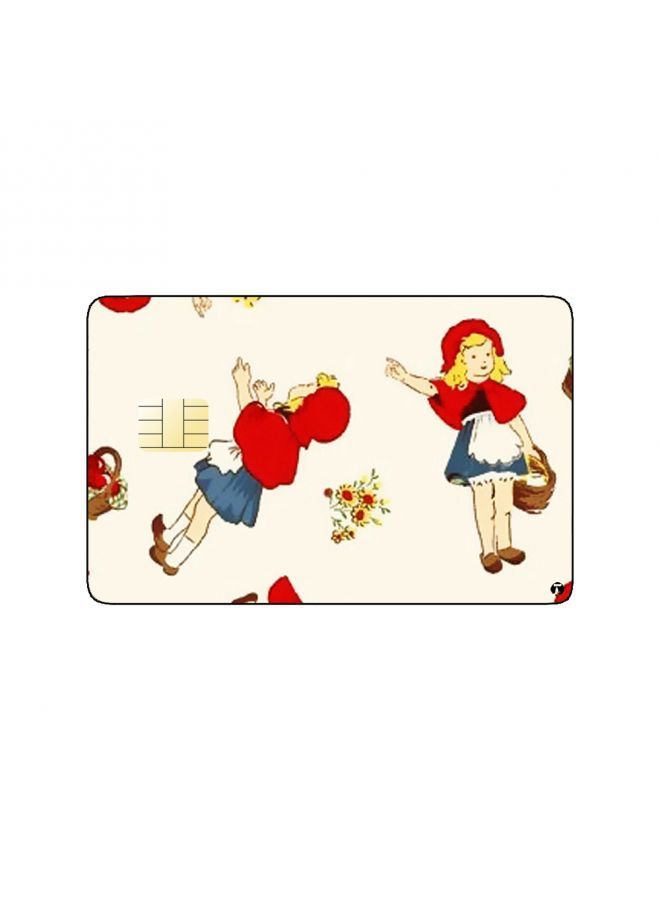 RKN PRINTED BANK CARD STICKER Red Riding Hood Drawings - Image 1