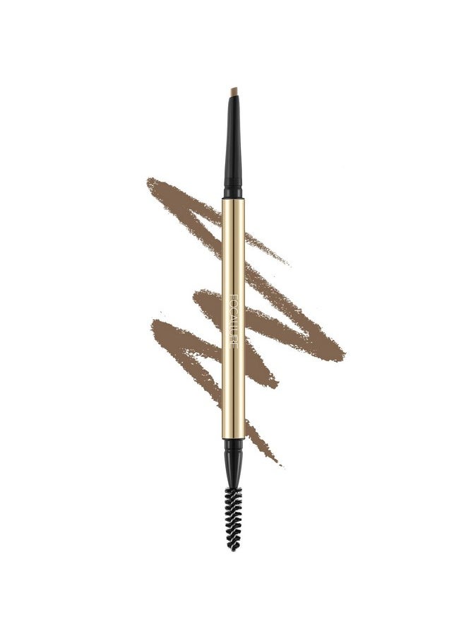FOCALLURE - Eyebrow Pencil,Dual-Sided Brow Brush,Long Lasting & Smudge Proof Definer Eye Brow Pen Makeup,Retractable,Ultra Fine Tip,Fills In Sparse Areas And Gaps,Blonde - Image 1